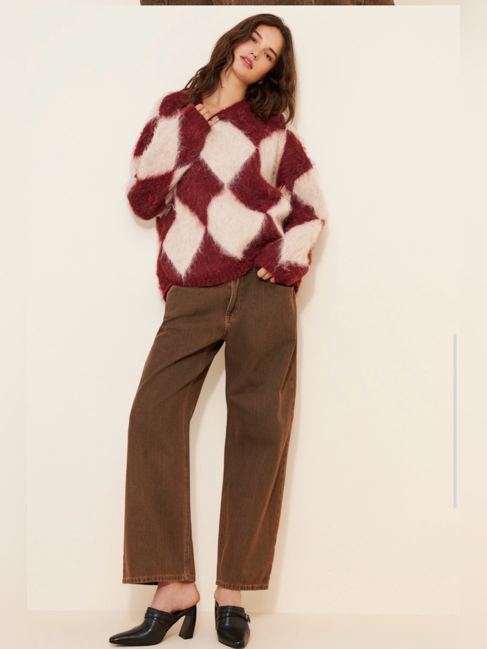 The Ragged Priest Rook Brushed Knit Sweater - Picture 3 of 10